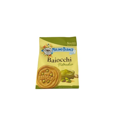 Mulino Bianco Baiocchi Kekse mit Pistaziencreme 240g Beutel