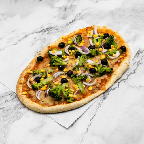 Zungen-Pizza Verdura (vegetarisch)