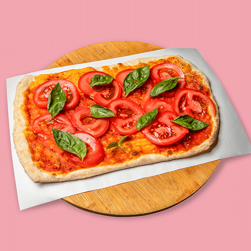 Zungen-Pizza Caprese