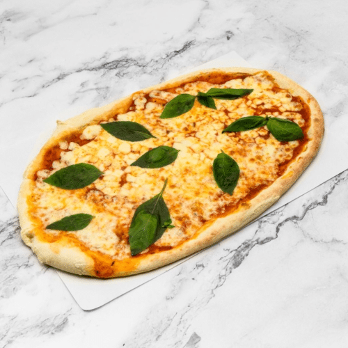 Zungen-Pizza Margherita