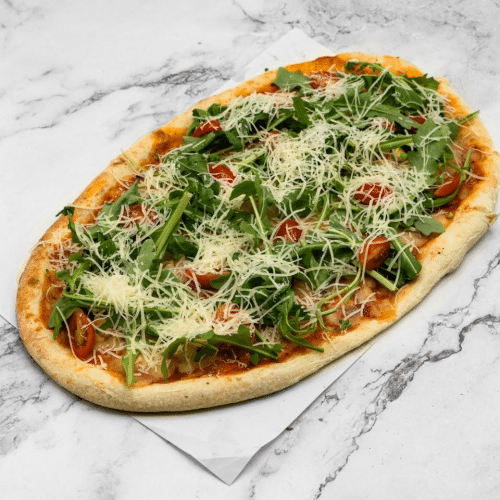 Zungen-Pizza Primavera