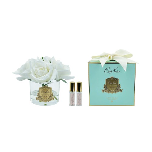 5 Rosen Duftblume - Jade - Ivory White 1000g
