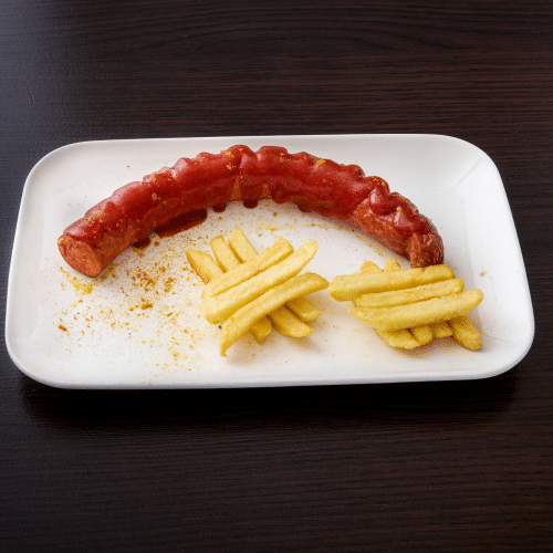 Riesen-Currywurst