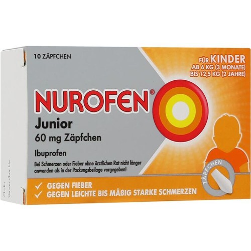 Nurofen Junior 60mg Zäpfchen 10 Stück