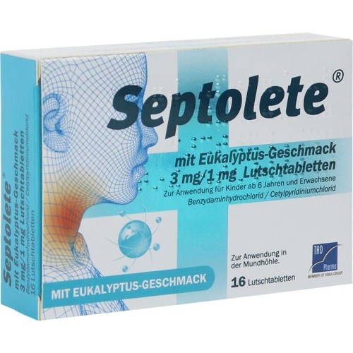 Septolete mit Eukalyptus-Geschmack 3 mg/1 mg LUT 16 Stück