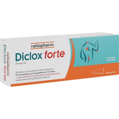 Diclox forte 20 mg/g Gel 100 Gramm
