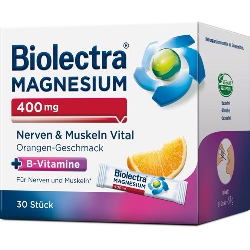 Biolectra MAGNESIUM 400mg Nerven & Muskeln Vital 30 Stück