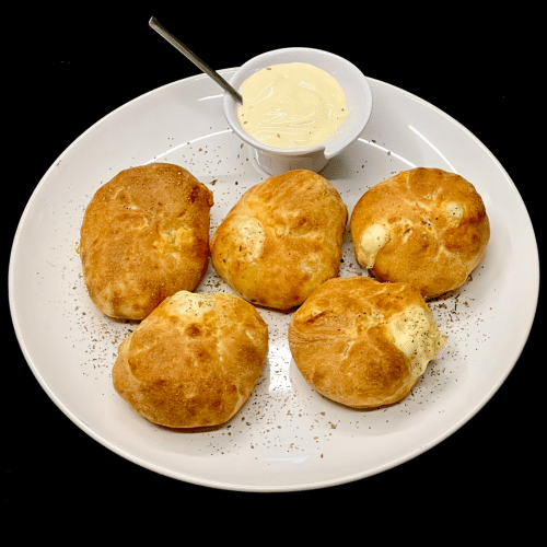 Pizzabrötchen mit Schinken