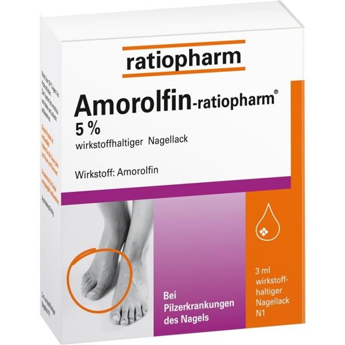 Amorolfin-ratiopharm 5% wirkstoffh. Nagellack 3 Milliliter