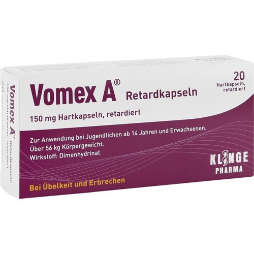 Vomex A Retardkapseln 20 Stück