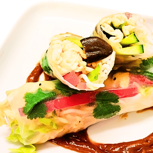 2 Stk. Sommerrolle mit Pilze und Ei (vegetarisch))