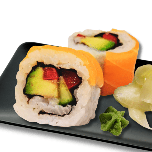 8 Stk. Inside Out, mit veganem Lachs ummantelt (vegan)