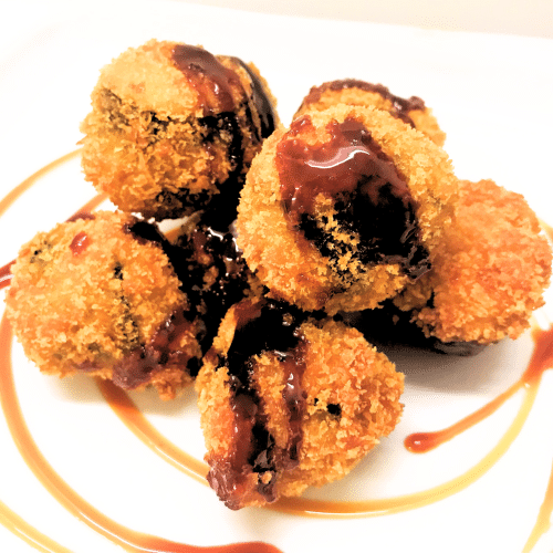 8 Sushi-Bällchen Kürbis (vegan)