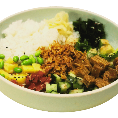 Poke Bowl Inari (vegan, mit Tofu)