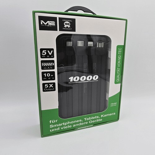 Powerbank 10.000mAh mit Kabel
