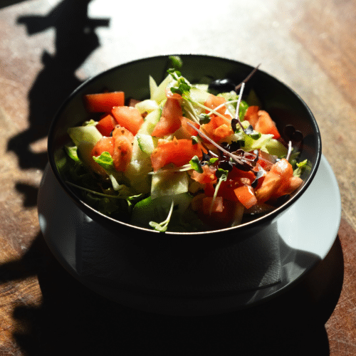 50. kleinen gemischten Salat