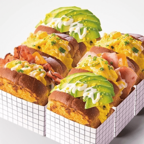Avocado Bacon Eggdrop Sandwich