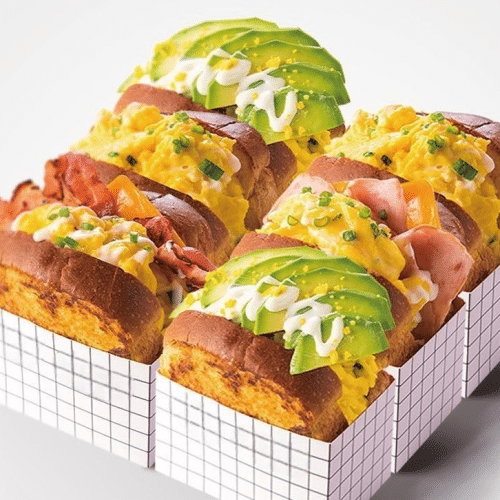 Bacon Halal Eggdrop Sandwich