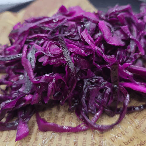 Rotkohl Portion