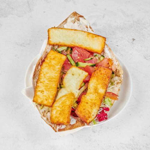 Halloumi im Brot