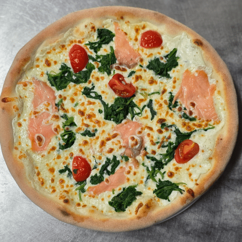 Pizza Bianca Salmone