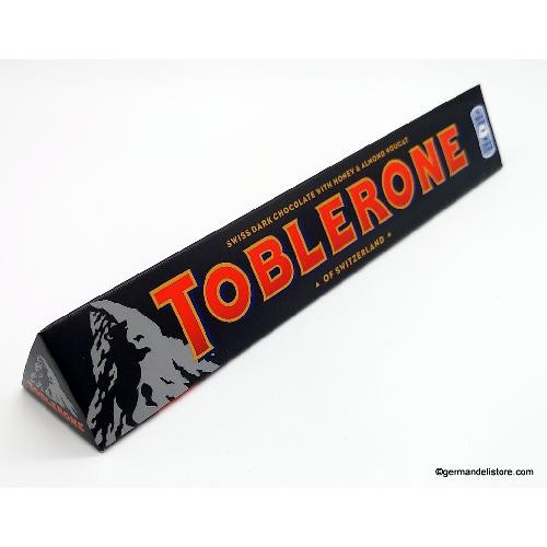 Toblerone Black Dark Swiss Chocolate with Honey & Almond Nougat 100g