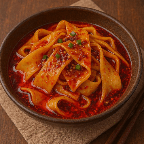 Hot Tofu Biang (scharf, vegan)