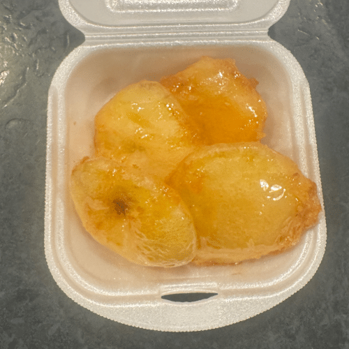Gebackene Ananas mit Honig