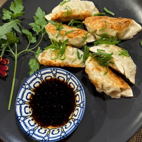 Gebrannte Jiaozi(6 stück)
