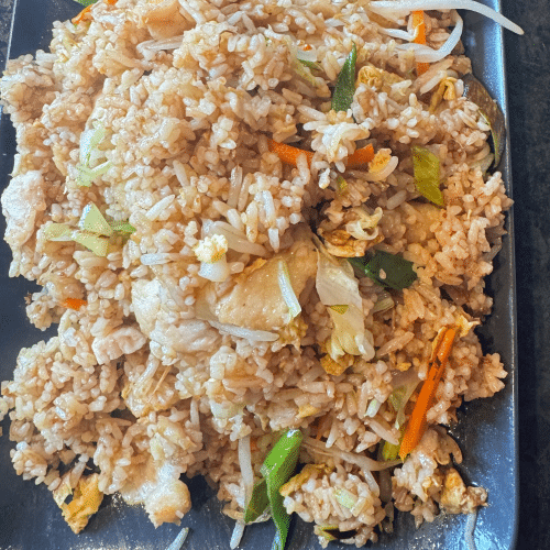 Gebratener Reis mit Hühnerfleisch