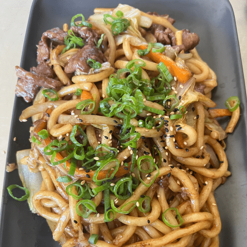 Udon Nudeln Rindfleisch