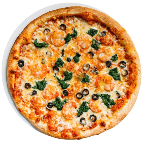 Pizza Garnelen