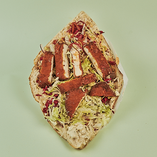 Schnitzel Döner im Brot