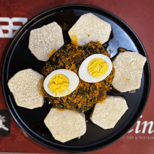 Ampesie und Spinach Stew