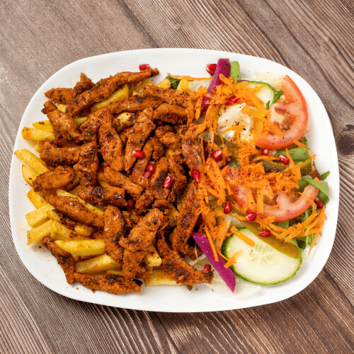 Veganes Schawarma Teller