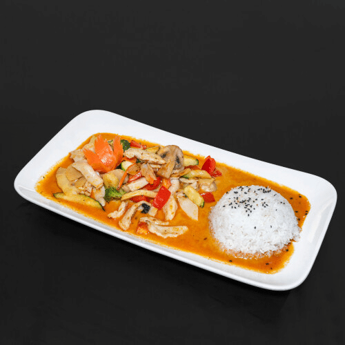 Thailändische Spezialität mit Hühnerbrustfilet