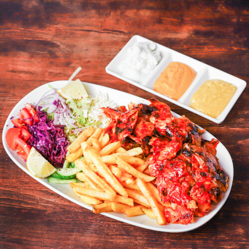 Döner Teller mit Pommes
