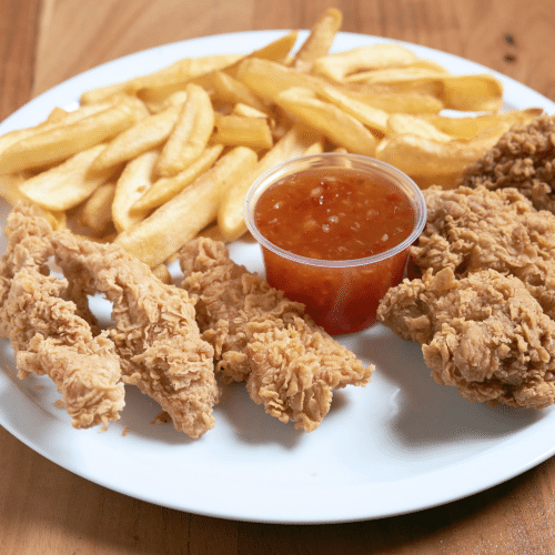 Crispy Chicken Filets and Chicken Wings Menü
