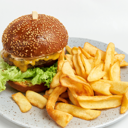 Homemade Guacamole Burger