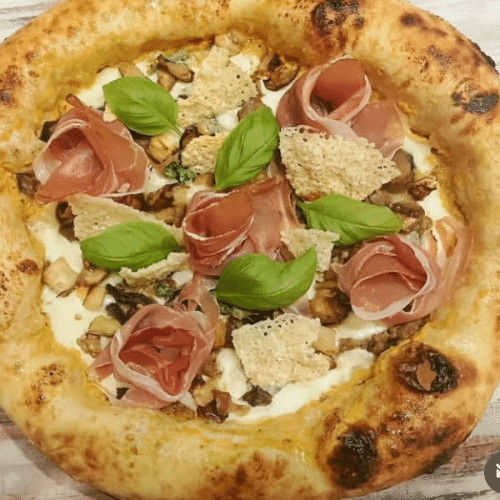 Pizza Parma Bianca