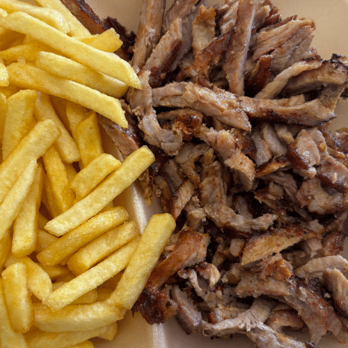 Gyros mit Pommes frites