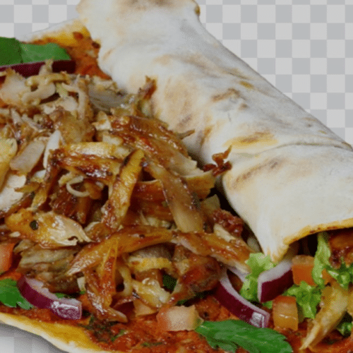 2 für 1 Türkische Pizza mit Dönerfleisch, Salat und Sauce