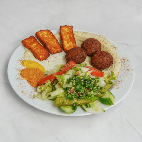 Falafel-Halloumi-Teller