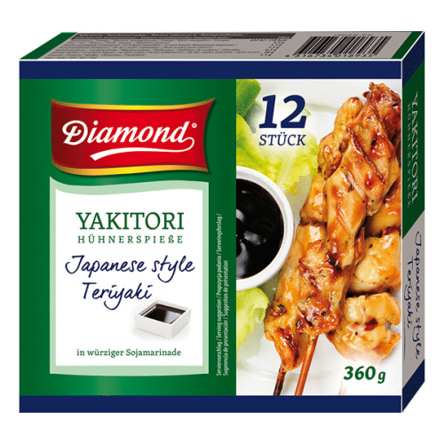 Diamond yakitori Hühnerspieße