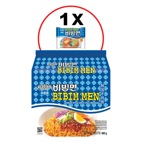 Instant Noodles Bibim Men 'Paldo', 130g