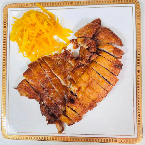 Knusprige Ente Teriyaki-Soße.(Große Portion)