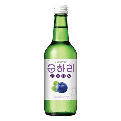 Korean Soju mit Blaubeergeschmack