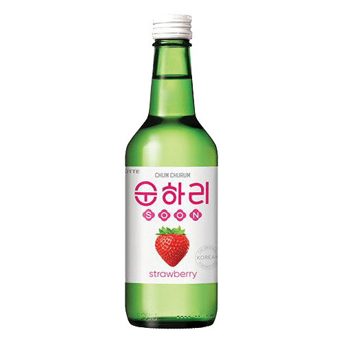 korean soju mit erdbeer-geschmack