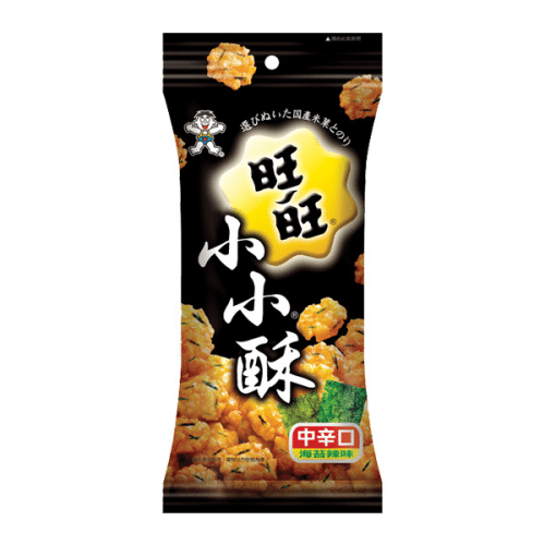 Want Want Mini-Reiskräcker mit Spicy Seaweed, 60g
