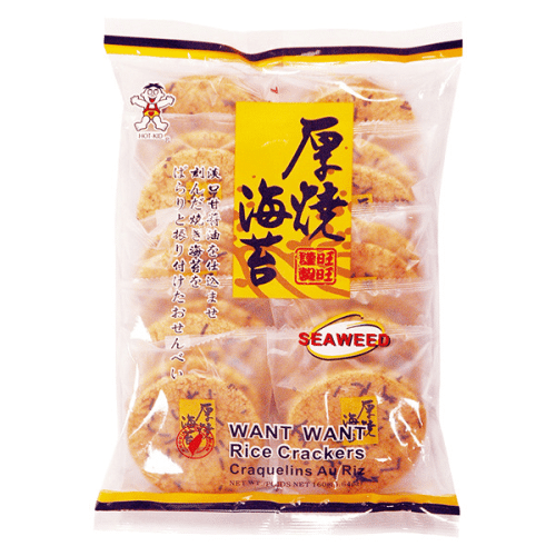 Want Want Reiskräcker - Seetang, 160g